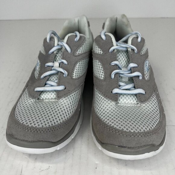 Dr Schoolls Womens Gray Suede Mesh Gel Cushion Sneakers Size 6.5 Walking Shoes - Picture 3 of 10